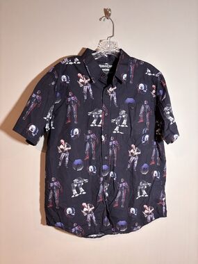 MOB MIDDLE OF BEYOND  Mens M RoboCop Short Sleeve Sci-Fi Graphic